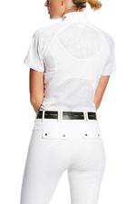 Ariat Womens Marquis Vent Show Short Sleeve Shirt White Volte